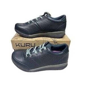 Kuru Lida Dark Navy  Women's Leather Perforated   Athletic‎ Shoes Size 6.5